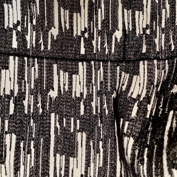 Helmut Lang  Embroidered Silk V-Neck Top Black - Picture 8 of 10